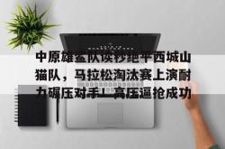 爱游戏中原雄鲨队读秒绝平西城山猫队，马拉松淘汰赛上演耐力碾压对手！高压逼抢成功的简单介绍